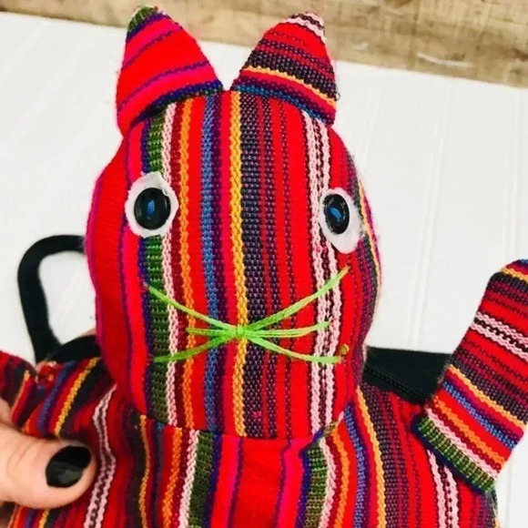 Huipil Guatemalan Animal Backpack Bag - Picture 2 of 6